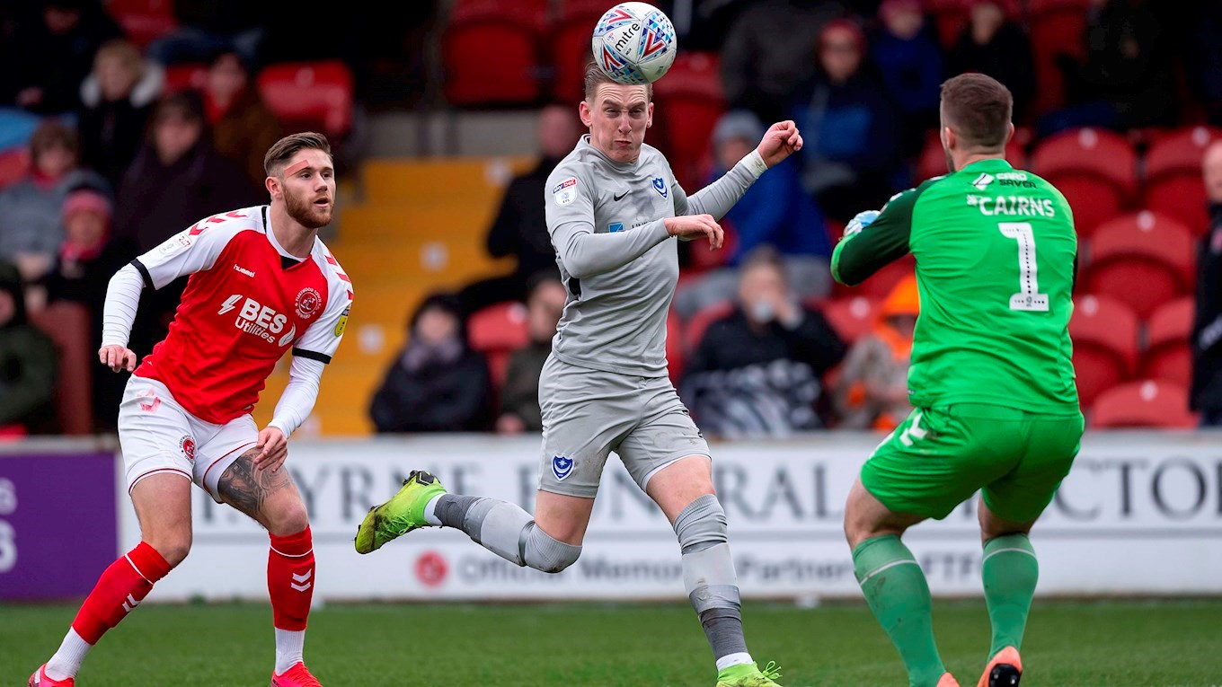 Ronan Curtis in action for Pompey at Fleetwood
