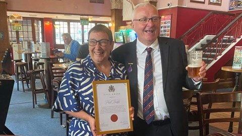 Civic Award For Dedicated Pompey Fan