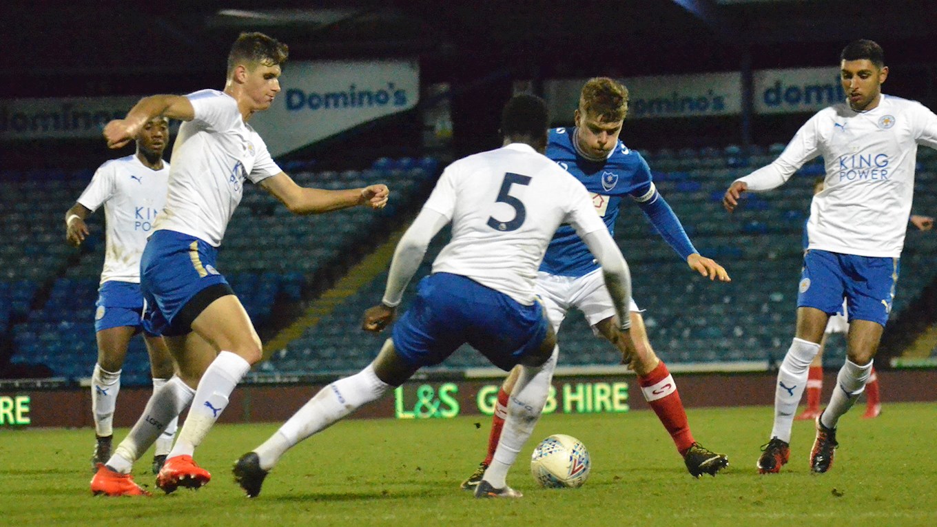 Pompey Academy v Leicester City at Fratton Park in FA Youth Cup