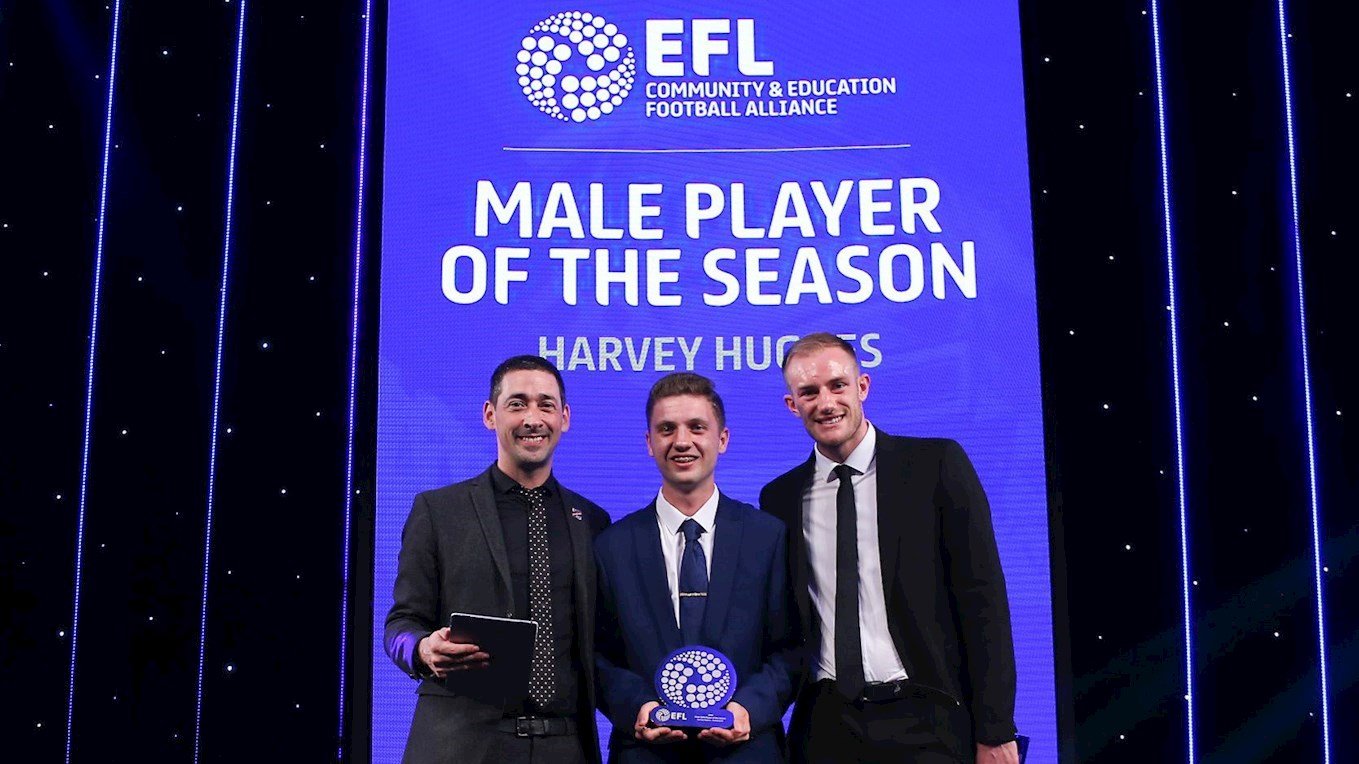 Harvey Hughes named CEFA Player of the Season at the EFL Awards