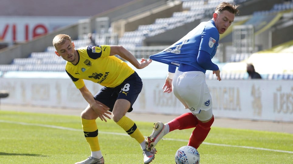Ronan Curtis in action for Pompey at Oxford