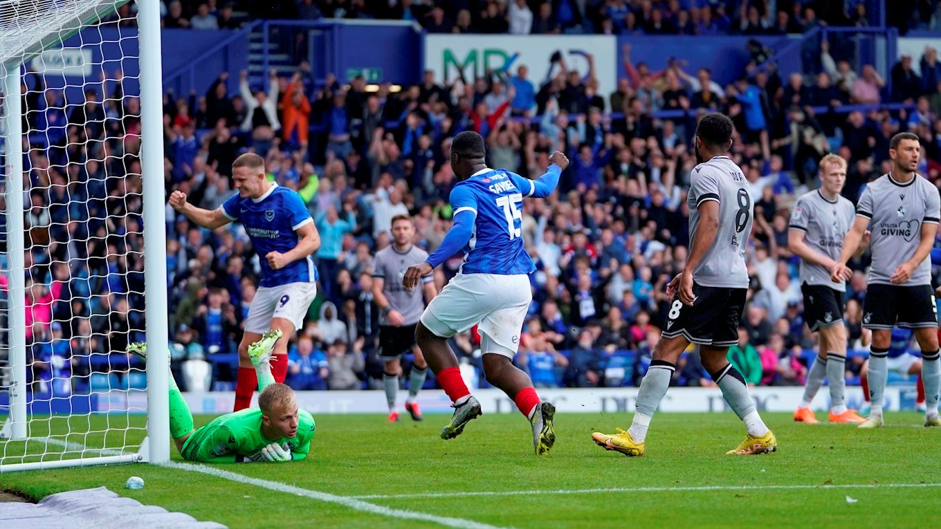 Pompey score a late equaliser against Bristol Rovers at Fratton Park