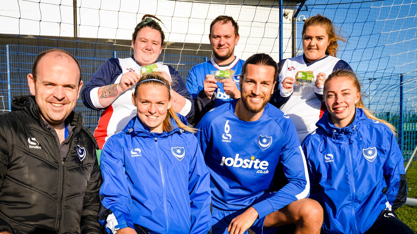 Pompey supporting Rainbow Laces campaign