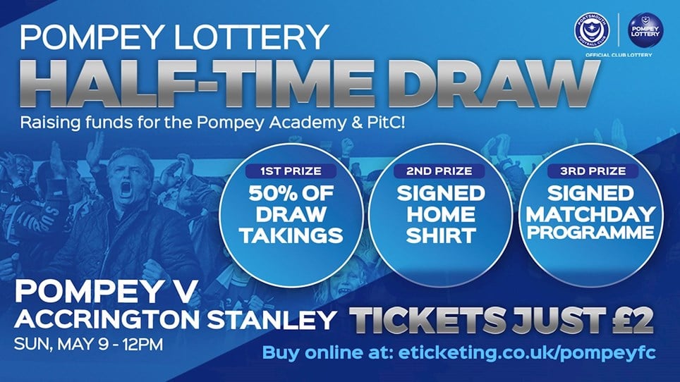 Pompey v Accrington Stanley half-time draw