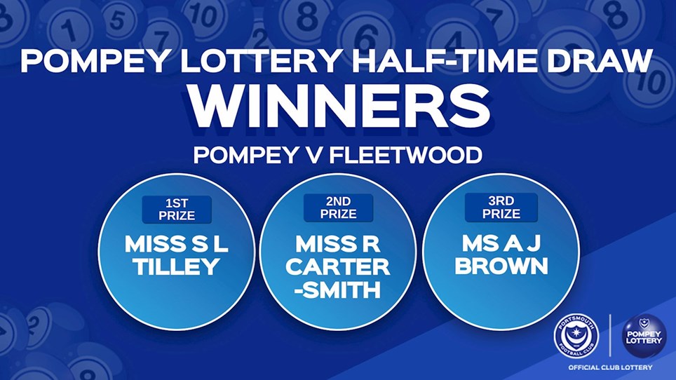 Pompey v Fleetwood half-time draw