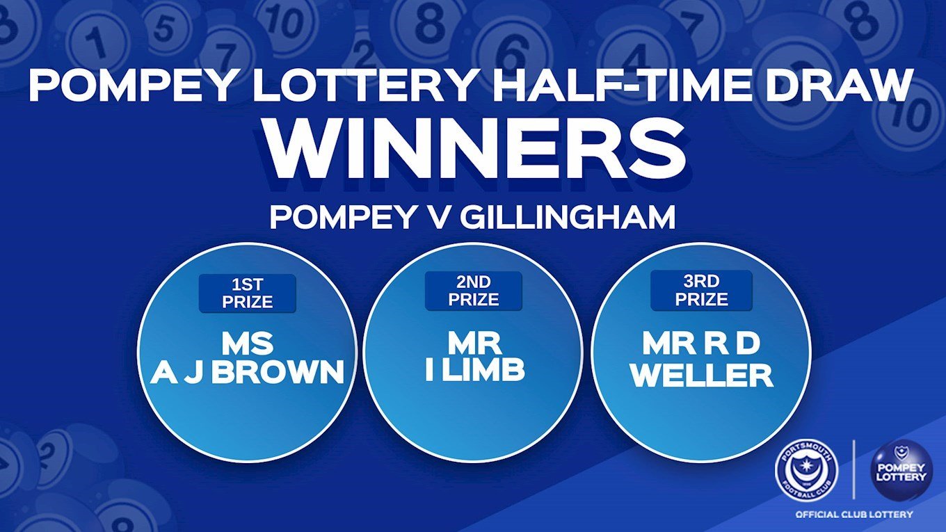 Pompey v Gillingham half-time draw