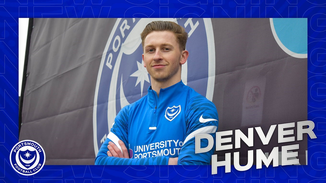 Denver Hume signs for Pompey