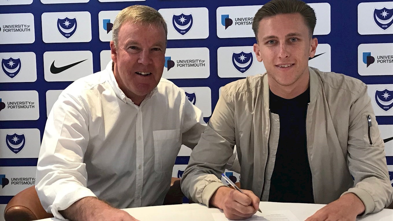 Adam May signs a new Pompey contract