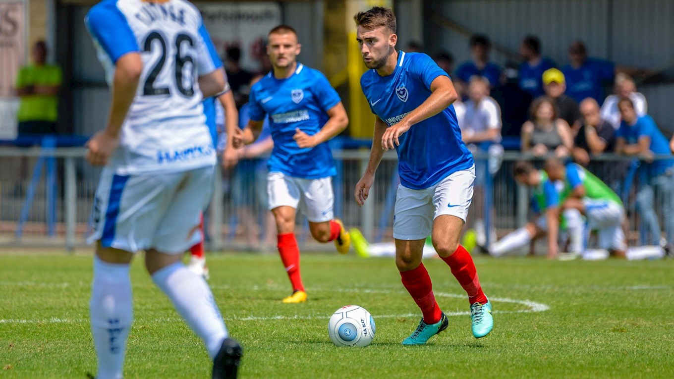Ben Close in action for Pompey
