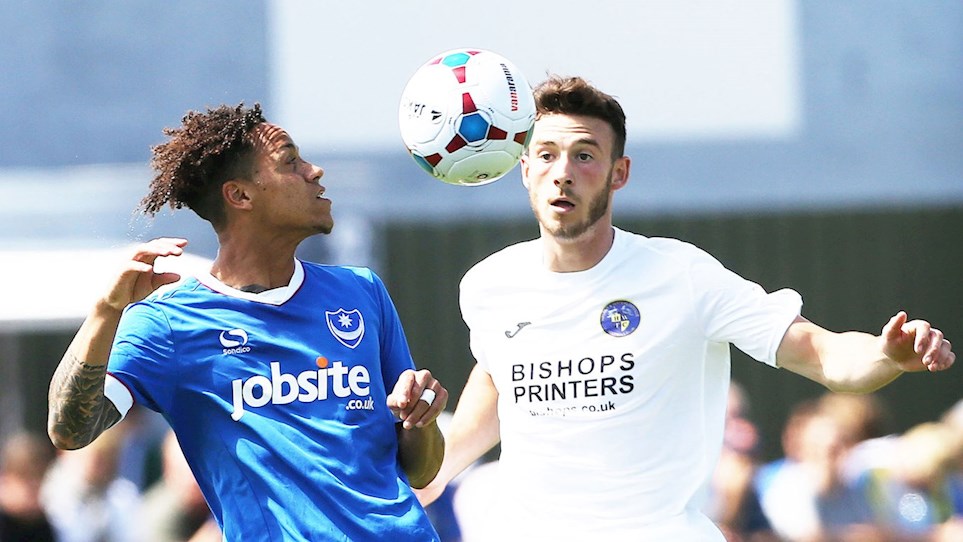 Kyle Bennett in action for Pompey at Havant & Waterlooville