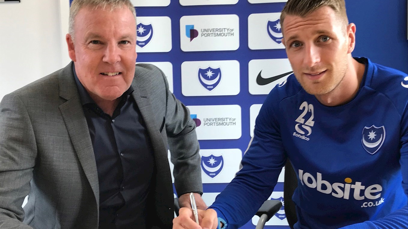 Lee Brown signs for Pompey