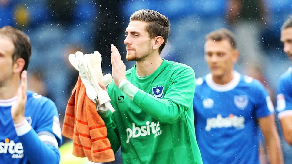 Pompey goalkeeper Luke McGee