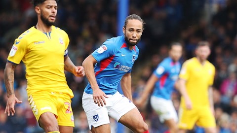 Marcus Harness in action for Pompey against Bolto