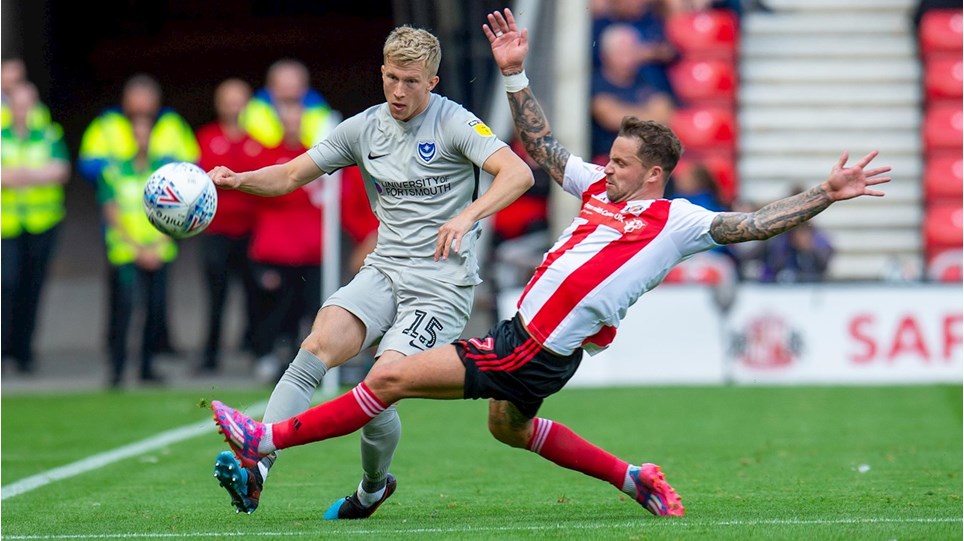 Ross McCrorie in action for Pompey at Sunderland