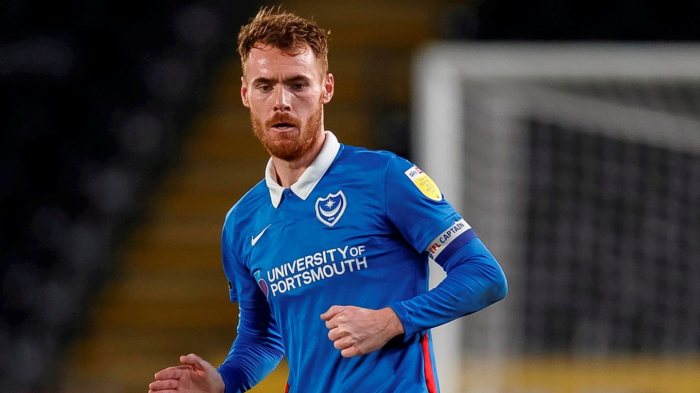 Tom Naylor in action for Pompey at Hull