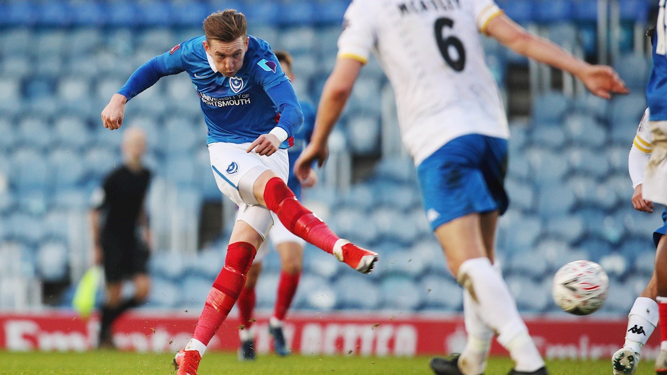 Ronan Curtis in action for Pompey against King