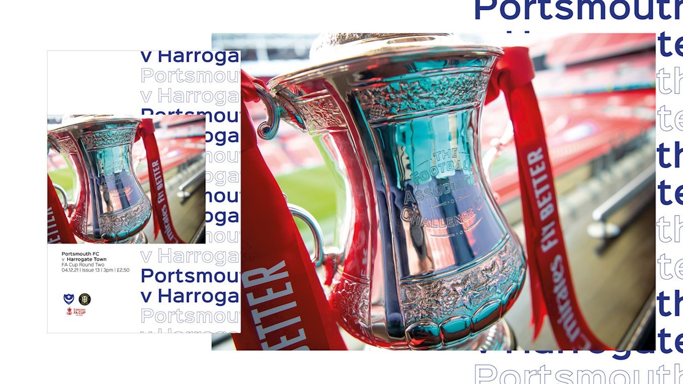 Pompey v Harrogate Town programme