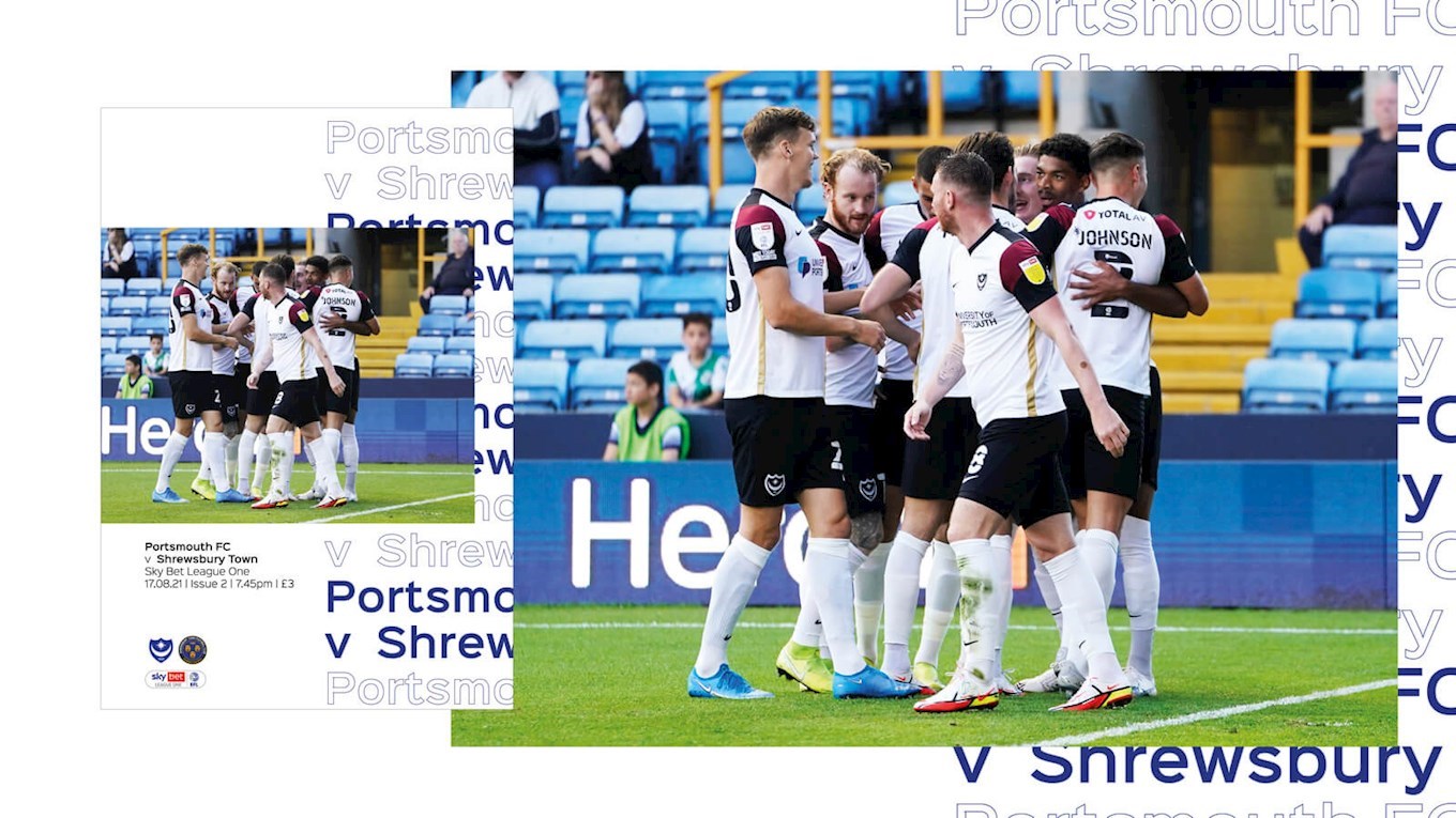 Pompey v Shrewsbury Town programme