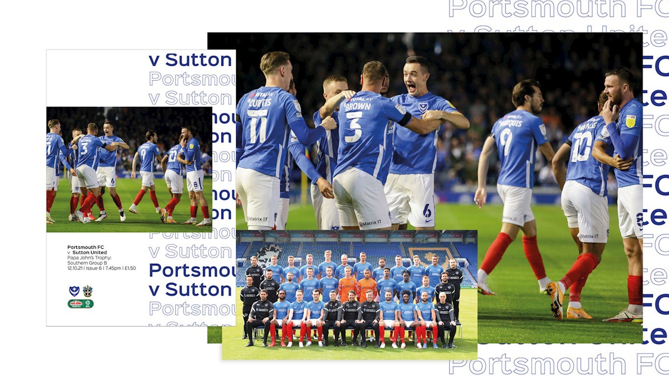 Pompey v Sutton United programme