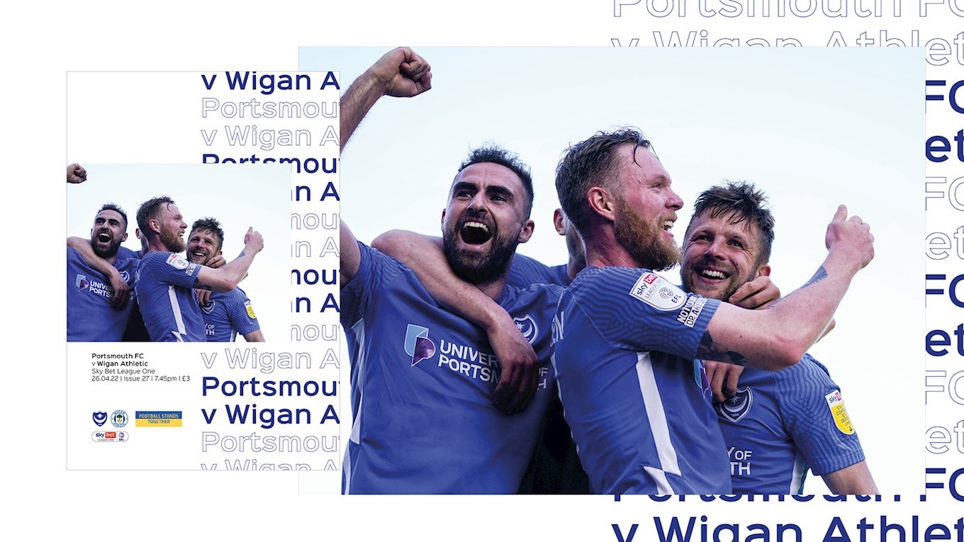 Pompey v Wigan Athletic programme