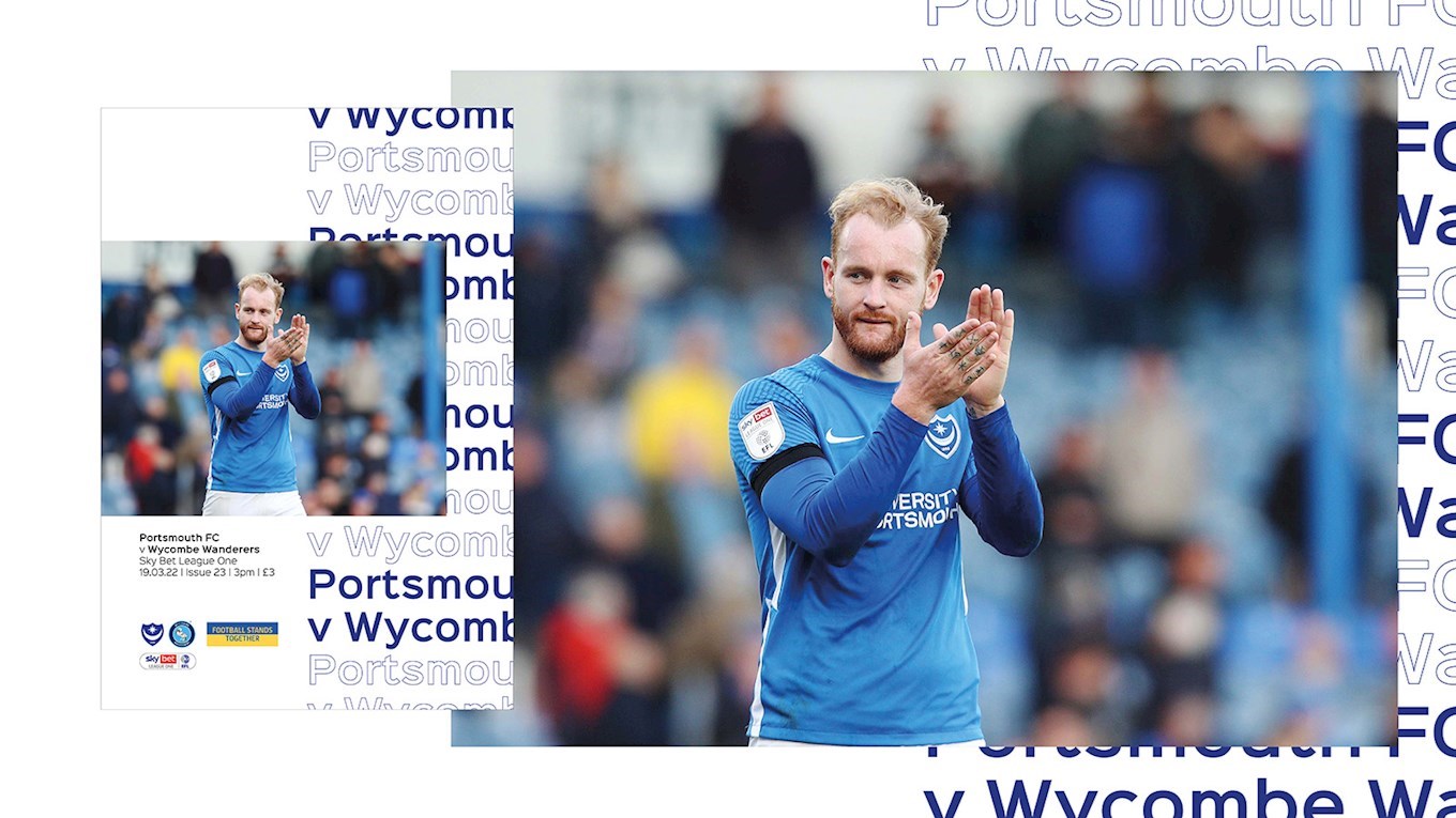 Pompey v Wycombe Wanderers programme