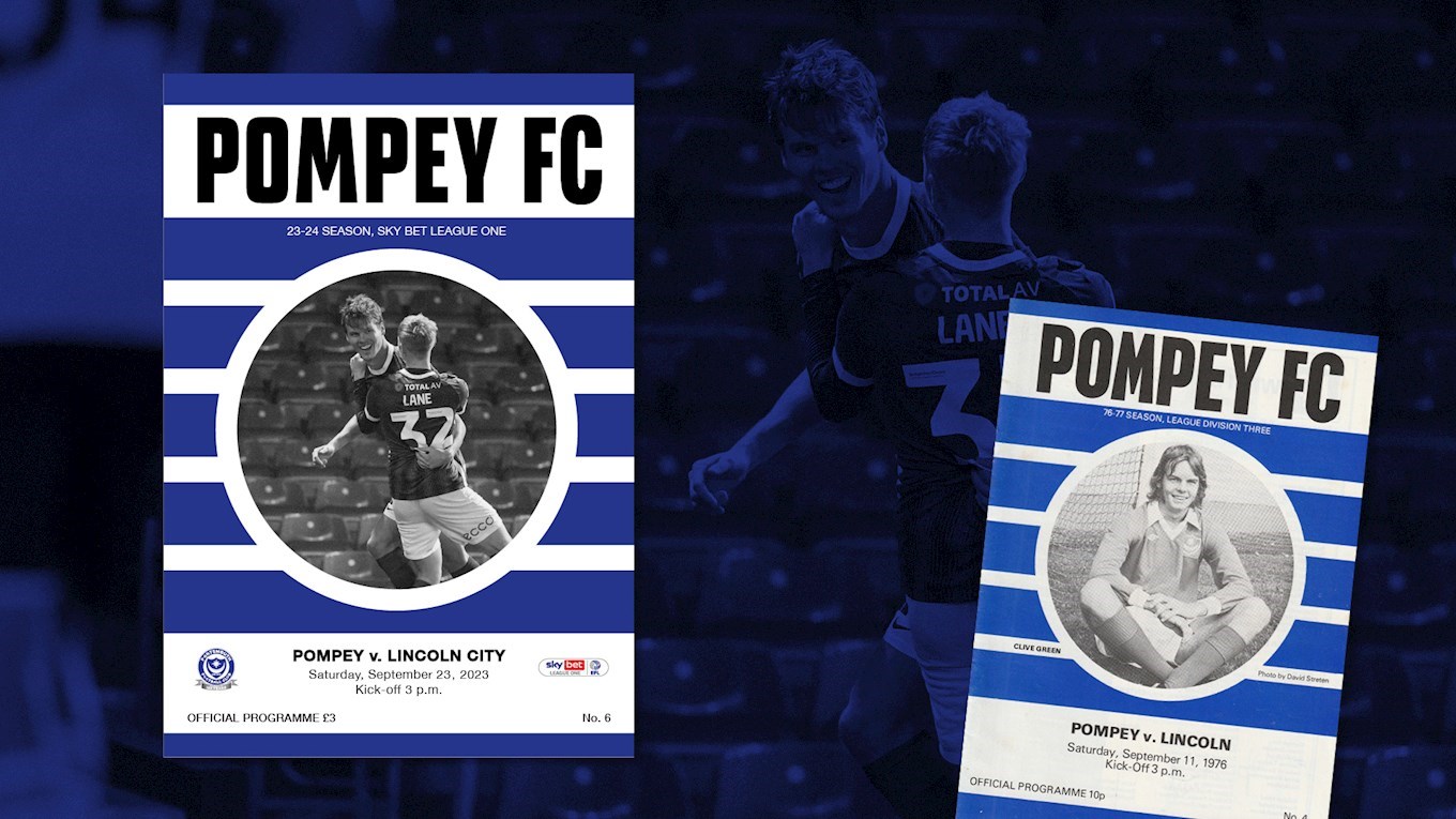 Pompey v Lincoln City programme