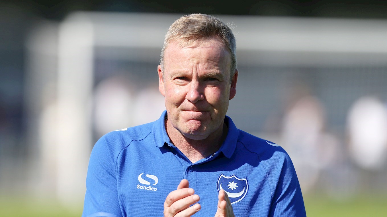 Pompey manager Kenny Jackett at Havant & Waterlooville